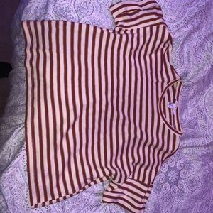 f21 cropped knit tee